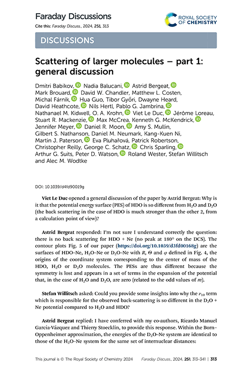 Scattering of larger molecules – part 1: general discussion