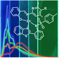 Graphical abstract: Zinc(ii)-heteroligand compounds for wet processing OLEDs: a study on balancing charge carrier transport and energy transfer