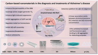 Graphical abstract: Application of carbon-based nanomaterials in Alzheimer's disease