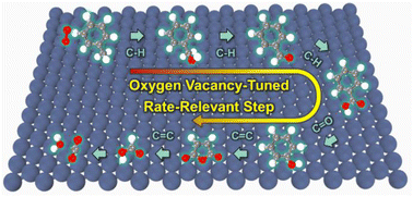 Graphical abstract: Oxygen vacancy-triggered performance enhancement of toluene oxidation over Cu catalysts: a combined kinetics and mechanistic investigation