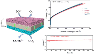 Graphical abstract: Boosting CO2 electrolysis via a metal-free F/Gd co-doped CeO2 cathode for solid oxide electrolysis cells