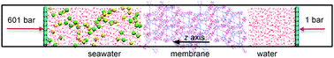 Graphical abstract: Porous organic cage membranes for water desalination: a simulation exploration