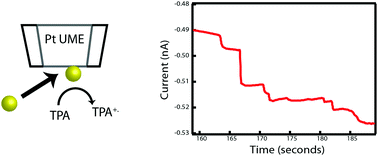 Graphical abstract: Detection of single metal nanoparticle collision events in non-aqueous media