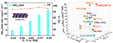 Graphical abstract: Self-supported CoWO4 nanoarrays enhance the electrochemical reduction of nitrite to ammonia
