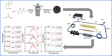 Graphical abstract: A multiple soliton state erbium-doped fiber laser based on a MoS2/C saturable absorber