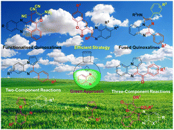 Graphical abstract: Emerging trends in two- and three-component efficient synthetic strategies for functionalised and fused quinoxalines