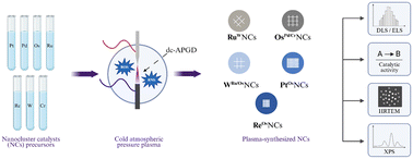 Graphical abstract: 3D-printed flow-mode atmospheric pressure glow discharge reactor for the synthesis of multi-metallic Pt-/Pd-/Os-/Ru-/Re-/W-/Cr-nanocluster catalysts