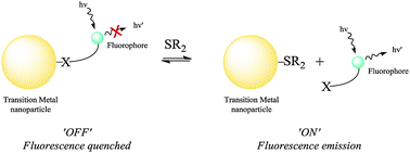 Graphical abstract: Fluorogenic dansyl-ligated gold nanoparticles for the detection of sulfur mustard by displacement assay