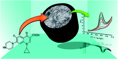 Graphical abstract: Fabrication of an electrochemical sensor based on magnetic multi-walled carbon nanotubes for the determination of ciprofloxacin