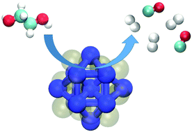 Graphical abstract: Geometrical flexibility of platinum nanoclusters: impacts on catalytic decomposition of ethylene glycol