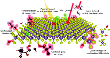 Graphical abstract: Recent trends in covalent functionalization of 2D materials