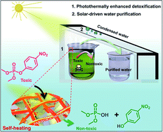 Graphical abstract: Scalable and hierarchically designed MOF fabrics by netting MOFs into nanofiber networks for high-performance solar-driven water purification