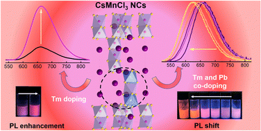 Graphical abstract: Metal co-doped cesium manganese chlorine nanocrystals with high efficiency and tunable red emission