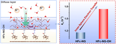 Graphical abstract: Decoupling charge and ion transport in oxygen evolution reaction through surface hydration engineering of molecular graphene catalysts
