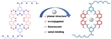Graphical abstract: Facile synthesis and anion binding properties of a preorganized macrocyclic receptor