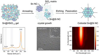 Graphical abstract: Solid-state synthesis of colloidal tin-incorporated silicon nanocrystals