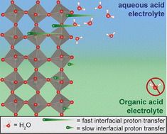 Graphical abstract: Expanding proton-insertion coupled electron transfer into tungsten oxides to non-aqueous organic acid electrolytes