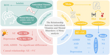 Graphical abstract: The relationship between antioxidant vitamins and mental disorders: a meta-analysis