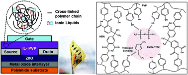 Graphical abstract: A robust ionic liquid–polymer gate insulator for high-performance flexible thin film transistors