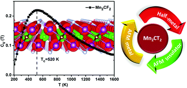 Graphical abstract: New two-dimensional Mn-based MXenes with room-temperature ferromagnetism and half-metallicity