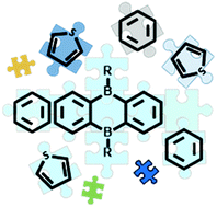 Graphical abstract: Simultaneous expansion of 9,10 boron-doped anthracene in longitudinal and lateral directions