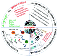 Graphical abstract: Nanozyme-based electrochemical biosensors for disease biomarker detection