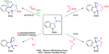 Graphical abstract: Reactivity of 3-nitroindoles with electron-rich species