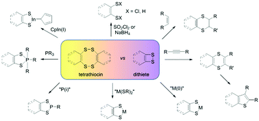 Graphical abstract: The chemistry of dithietes, 1,2,5,6-tetrathiocins and higher oligomers