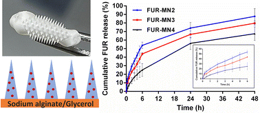 Graphical abstract: Preparation and characterization of flexible furosemide-loaded biodegradable microneedles for intradermal drug delivery