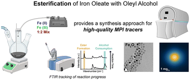Graphical abstract: Esterification synthesis of iron oxide nanoparticle tracers for magnetic particle imaging (MPI)