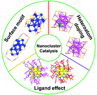 Graphical abstract: Precisely modulating the surface sites on atomically monodispersed gold-based nanoclusters for controlling their catalytic performances