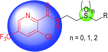 Graphical abstract: Synthesis and biological activities of novel trifluoromethylpyridine amide derivatives containing sulfur moieties