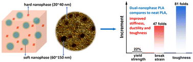 Graphical abstract: Soft–hard dual nanophases: a facile strategy for polymer strengthening and toughening