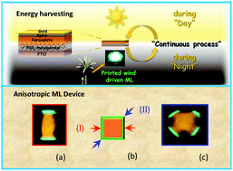 Graphical abstract: Fully 2D and 3D printed anisotropic mechanoluminescent objects and their application for energy harvesting in the dark