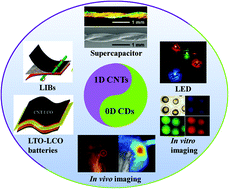 Graphical abstract: Function-driven engineering of 1D carbon nanotubes and 0D carbon dots: mechanism, properties and applications