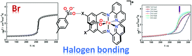 Graphical abstract: Abrupt spin crossover in iron(iii) complexes with aromatic anions