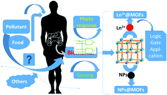 Graphical abstract: Photofunctional MOF-based hybrid materials for the chemical sensing of biomarkers