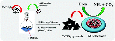 Graphical abstract: Hydrothermally grown novel pyramids of the CaTiO3 perovskite as an efficient electrode modifier for sensing applications