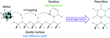 Graphical abstract: In situ FTIR spectroscopy to unravel the bifunctional nature of aromatics hydrogenation synergy on zeolite/metal catalysts