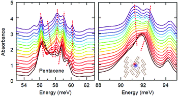 Graphical abstract: Distinction of charge transfer and Frenkel excitons in pentacene traced via infrared spectroscopy