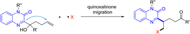 Graphical abstract: Radical-mediated remote migration of quinoxalinones