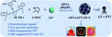 Graphical abstract: Zn(ii)-Coordination-driven self-assembled nanoagents for multimodal imaging-guided photothermal/gene synergistic therapy