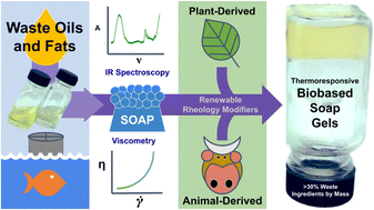 Graphical abstract: Formulation of biobased soap gels from waste-derived feedstocks
