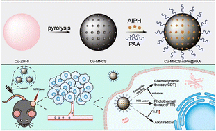 Graphical abstract: A Cu-based nanoplatform for near-infrared light amplified multi-mode prostate cancer specific therapy