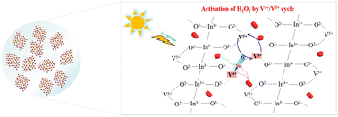 Graphical abstract: Revealing the primary role of the V4+/V5+ cycle in InVO4 catalysts for promoting the photo-Fenton reaction