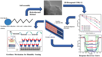 Graphical abstract: Exploring 2D hexagonal WO3/COK-12 nanostructures for efficient humidity detection