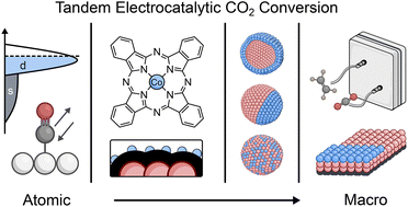Graphical abstract: Multiscale effects in tandem CO2 electrolysis to C2+ products