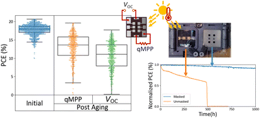 Graphical abstract: Measuring metal halide perovskite single cell degradation consistent with module-based conditions