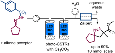 Graphical abstract: Multiphase photochemistry in flow mode via an integrated continuous stirred tank reactor (CSTR) approach