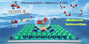 Graphical abstract: Multi-atomic loaded C2N1 catalysts for CO2 reduction to CO or formic acid